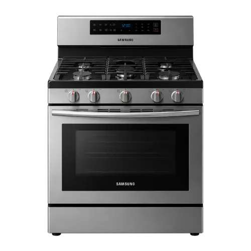 Samsung gas cooking range with an oven
